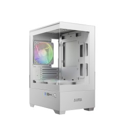 صندوق احترافي GAMDIAS Aura GC9M, يدعم لوحات Mini-ITX وMicro-ATX, يدعم 3 مراوح 120 ملم ARGB - أبيض صندوق احترافي GAMDIAS Aura GC9M, يدعم لوحات Mini-ITX وMicro-ATX, يدعم 3 مراوح 120 ملم ARGB - أبيض