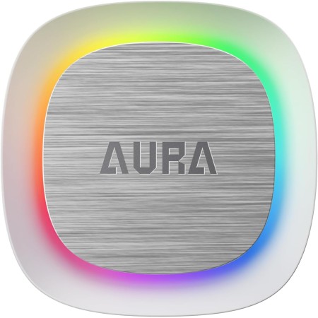 مبرد مائي GAMDIAS AURA GL240 V2, مقاس 240 ملم, مروحتان مقاس 120 ملم, متوافق مع معظم مقابس Intel وAMD, نظام إضاءة ARGB قابل للمزامنة مع مختلف اللوحات - أبيض