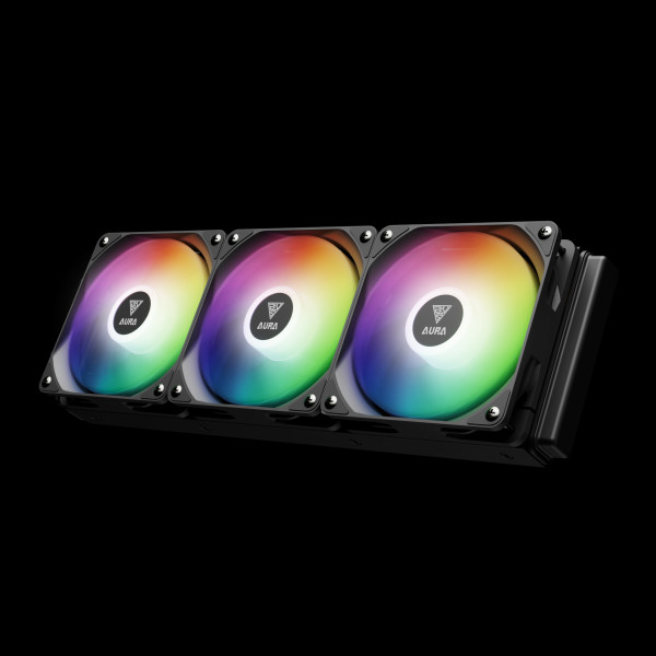 LIQUID COOLER GAMDIAS AURA GL360 DIGITAL AIO GAMING ARGB - BLACK LIQUID COOLER GAMDIAS AURA GL360 DIGITAL AIO GAMING ARGB - BLACK