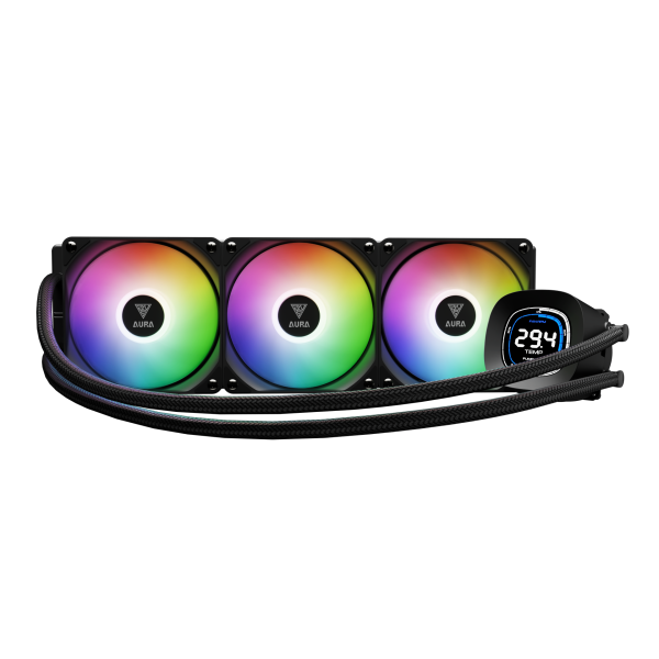LIQUID COOLER GAMDIAS AURA GL360 DIGITAL AIO GAMING ARGB - BLACK LIQUID COOLER GAMDIAS AURA GL360 DIGITAL AIO GAMING ARGB - BLACK