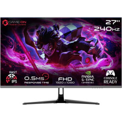 شاشة الألعاب GAMEON – مقاس 27 بوصة بدقة FHD ومعدل تحديث 240Hz