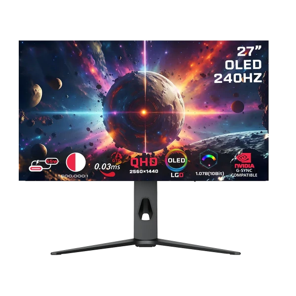 Gaming Monitor GAMEON 27 Inch QHD OLED 240Hz – Signature X Series Gaming Monitor GAMEON 27 Inch QHD OLED 240Hz – Signature X Series