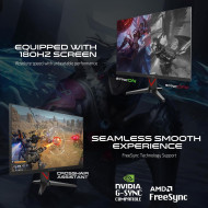 شاشة ألعاب GameOn Marksman 24  FHD 180Hz Fast IPS مع FreeSync/G-Sync