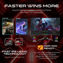 شاشة ألعاب GameOn Marksman 24  FHD 180Hz Fast IPS مع FreeSync/G-Sync شاشة ألعاب GameOn Marksman 24  FHD 180Hz Fast IPS مع FreeSync/G-Sync