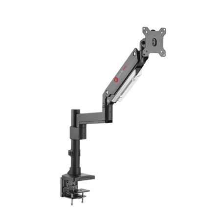 GAMEON GO-2083 Gas spring single pole monitor Arm, support 17 to 49 inch monitors, weight up to 8–18 kg, Supports UltraWide - BLACK