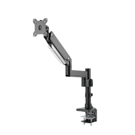 GAMEON GO-2083 Gas spring single pole monitor Arm, support 17 to 49 inch monitors, weight up to 8–18 kg, Supports UltraWide - BLACK