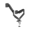 GAMEON GO-5550 Gas-mechanical Dual Monitor Arm, support 17 to 32 inch each, weight up to 8–10 kg each , VESA mount - BLACK GAMEON GO-5550 Gas-mechanical Dual Monitor Arm, support 17 to 32 inch each, weight up to 8–10 kg each , VESA mount - BLACK