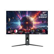 GAMEON Signature X, 27-inch OLED, QHD (2560 × 1440), 240Hz, 0.03ms, USB Type-C port with 65W, Speaker - BLACK 