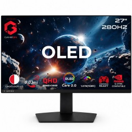 شاشة قيمنق ألعاب GAMEON Signature X Series مقاس 27 بوصة - QHD QD-OLED - تحديث 280Hz - زمن 0.03ms - HDMI 2.1