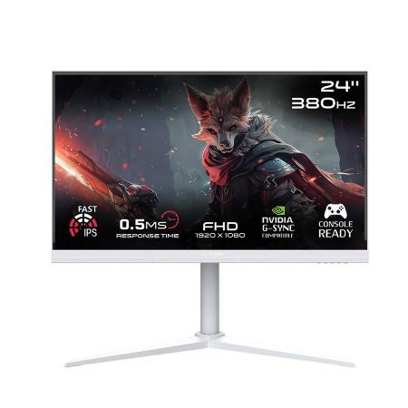 شاشة قيمنق قيم أون GAMEON مقاس 24" - دقة FHD - تردد 380Hz - لوحة IPS - استجابة 0.5ms شاشة قيمنق قيم أون GAMEON مقاس 24" - دقة FHD - تردد 380Hz - لوحة IPS - استجابة 0.5ms