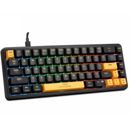 كيبورد قيمنق مغناطيسي RGB بنسبة 60% من GAMEON طراز GOMGK68-RS - سويتش بينك - عربي/إنجليزي