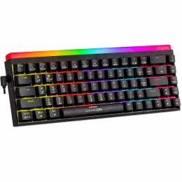 كيبورد قيمنق ميكانيكي RGB بنسبة 60% من GAMEON طراز GO-MK260-RS - سويتش أحمر - عربي/إنجليزي