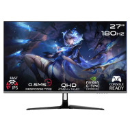قيم اون27 بوصة QHD هيرتز 180 - Fast iPS وزمن استجابة 0.5ms - شاشة العاب مدعمة للبلايستيشن