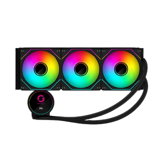 مبرد سائل GAMEON KRAKEN N360 بشاشة رقمية وإضاءة RGB – 360 ملم – أسود مبرد سائل GAMEON KRAKEN N360 بشاشة رقمية وإضاءة RGB – 360 ملم – أسود