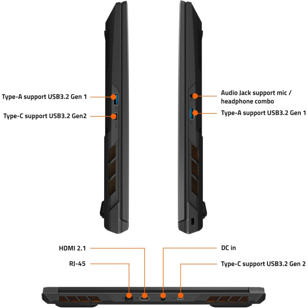 كمبيوتر محمول للألعاب GIGABYTE بمعالج i7-13650HX وكرت RTX 4060 – شاشة 16 بوصة FHD+ 165Hz – رام 16GB DDR5 – تخزين 1TB SSD – نظام Windows 11 Pro – اللون رمادي معدني
