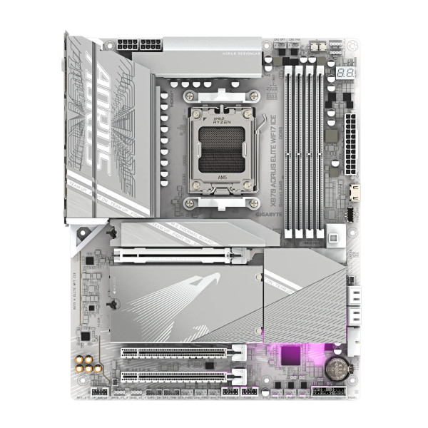 GAMING MOTHERBOARD GIGABYTE X870 AORUS ELITE WIFI7 ICE  D5 WiFi 7|BT | AM5 - WHITE