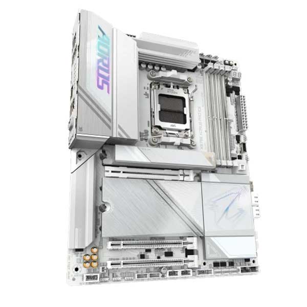 مذر بورد جيجابايت X870E AORUS PRO ICE - دعم DDR5 - واي فاي 7 - مقبس AM5 – الإصدار الأبيض مذر بورد جيجابايت X870E AORUS PRO ICE - دعم DDR5 - واي فاي 7 - مقبس AM5 – الإصدار الأبيض