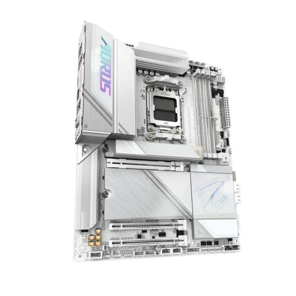 Gaming Motherboard GIGABYTE X870E AORUS PRO ICE  DDR5  Wi-Fi 7  AM5 – White Edition