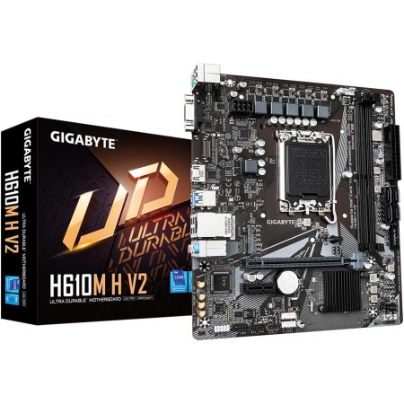 GIGABYTE H610M H V2 DDR5 Motherboard - PCIe 4.0 - LGA1700 Socket - DDR5 RAM