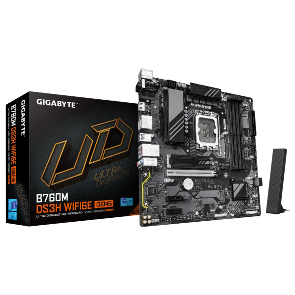Motherboard GIGABYTE B760M DS3H UD DDR5 Wi-Fi 6E – LGA 1700