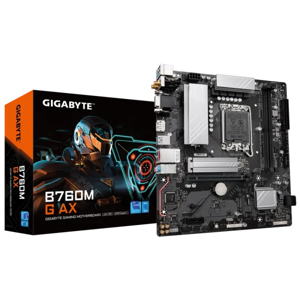 Gaming Motherboard GIGABYTE B760M G AX - DDR5 - WiFi 6 - LGA 1700 - Micro-ATX