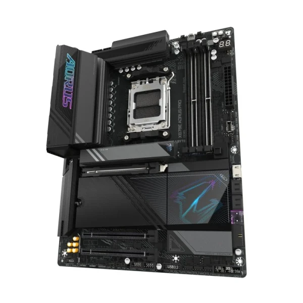 Motherboard GIGABYTE X870E AORUS PRO   AM5 Socket, DDR5 Support, Wi-Fi 7  Bluetooth 5.3, 16+2+2 VRM Design