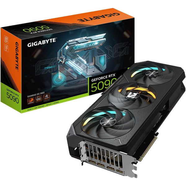 كرت شاشة جيجابايت جيفورس RTX 5090 ويندفورس بذاكرة 32GB كرت شاشة جيجابايت جيفورس RTX 5090 ويندفورس بذاكرة 32GB
