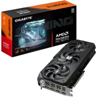 بطاقة رسومية GIGABYTE AMD Radeon RX 9070 16GB، مزودة بتبريد WINDFORCE ثلاثي المراوح، تدعم PCI Express 5.0، أوضاع صامت / أداء - اسود