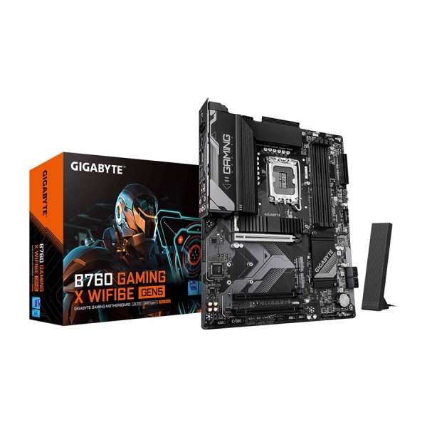Motherboard GIGABYTE B760 GAMING X WIFI6E,4x DIMMS DDR5 , PCIe 5.0 x16, WIFI 6, BT5.3, LGA 1700 - BLACK
