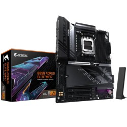 لوحة ام احترافية GIGABYTE B850 AORUS ELITE WIFI7، ذاكرة DDR5، منفذ PCIe 5.0 x16، مقبس AM5، حجم ATX - اسود