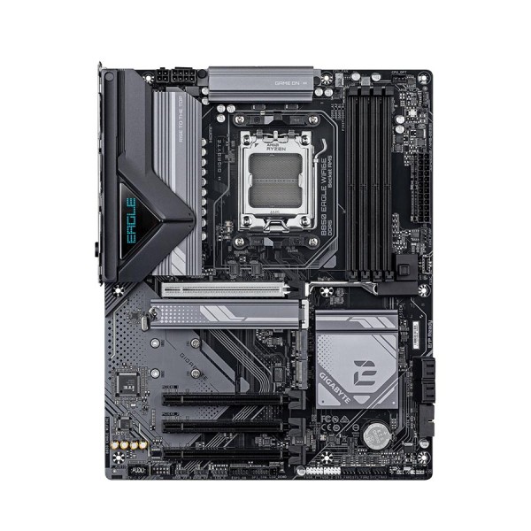 لوحة أم احترافية GIGABYTE B850 EAGLE WIFI6E, مقاس ATX, تدهم معالجات AMD AM5 , وايفاي 6E, بلوتوث 5.3, تدعم منافذ PCIe 5.0 - أسود