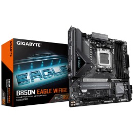 مذربورد جيجابايت B850M EAGLE WIFI6E، تدعم ذاكرة DDR5 ومنفذ PCIe 5.0 x16 ومنافذ USB-C وUSB-A - مقاس Micro - اسود