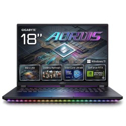 لابتوب أوروس - معالج Intel Ultra 9 275HX AI NPU - كرت RTX 5090 - رام 64GB - تخزين 2TB - شاشة 18 بوصة