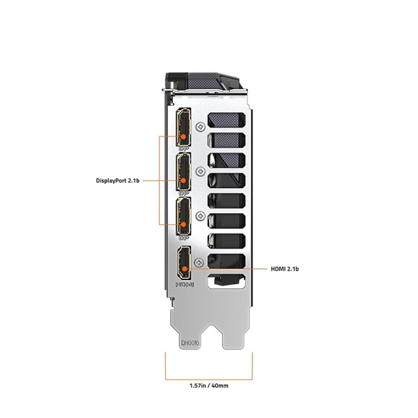 كرت شاشة GIGABYTE EAGLE MAX OC RTX 5060 TI , ذاكرة 16 جيجابايت GDDR7, نظام تبريد WINDFORCE 3X ثلاثي المراوح, اصدار مكسور السرعة OC - أسود
