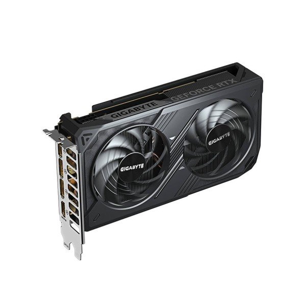 كرت شاشة GIGABYTE WINDFORCE MAX RTX 5060 , ذاكرة 8 جيجابايت GDDR7, نظام تبريد WINDFORCE MAX ثنائي المراوح, اصدار مكسور السرعة OC - أسود