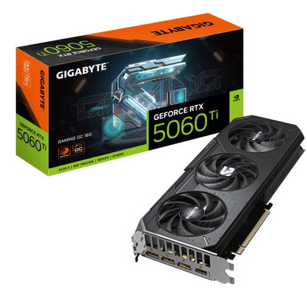 جبجابايت جيمينج انفيديا جيفورس RTX 5060Ti 16GB - GDDR7 جبجابايت جيمينج انفيديا جيفورس RTX 5060Ti 16GB - GDDR7