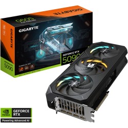 بطاقة رسومية من GIGABYTE RTX 5090 GAMING OC, ب 32GB GDDR7, نظام تبريد بثلاثة مراوح , PCI Express 5.0, دعم تقنيات DLSS 4 والذكاء الاصطناعي و تتبع الاشعة - أسود 