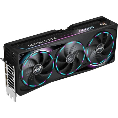 GRAPHIC CARD AORUS MASTER RTX 5090, 32GB GDDR7, OC Edition, 3X Fan Cooling, PCIe 5.0, LCD Edge View, Supports DLSS 4, Ray Tracing, - BLACK