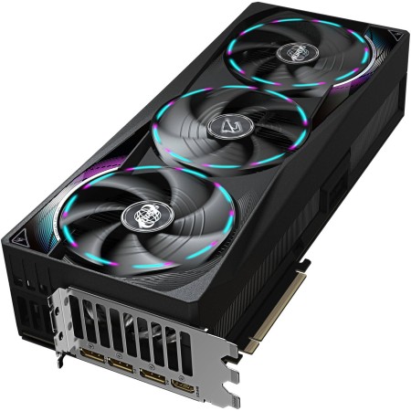 GRAPHIC CARD AORUS MASTER RTX 5090, 32GB GDDR7, OC Edition, 3X Fan Cooling, PCIe 5.0, LCD Edge View, Supports DLSS 4, Ray Tracing, - BLACK