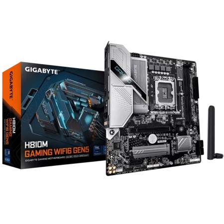 مذربورد جيجابايت H810M GAMING WIFI6 GEN5 – ذاكرة DDR5 – منفذ PCIe 5.0
