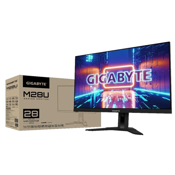 Gigabyte Gaming Monitor M28U-EK  28 Inch FLAT IPS UHD 4K (3840 x 2160) 144Hz HDR400 FreeSync Premium Pro - شاشة العاب قيقابايت فائقة الوضوح