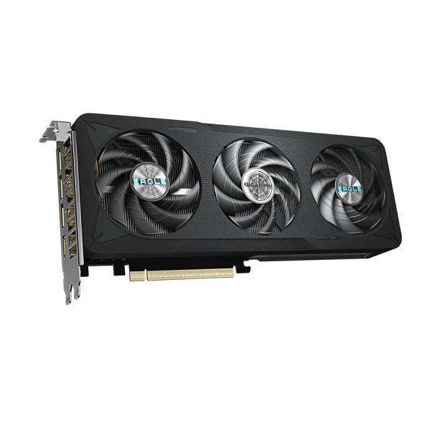 كرت شاشة GIGABYTE EAGLE MAX OC RTX 5060 TI , ذاكرة 16 جيجابايت GDDR7, نظام تبريد WINDFORCE 3X ثلاثي المراوح, اصدار مكسور السرعة OC - أسود