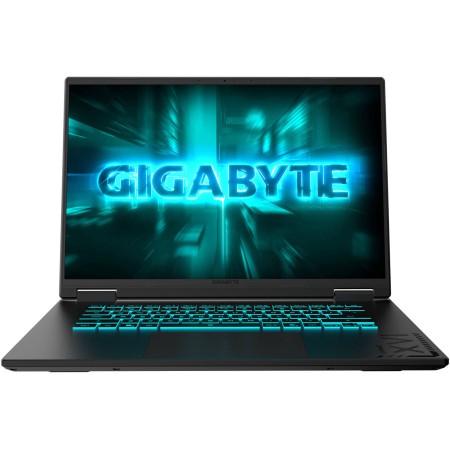 لابتوب احترافي GIGABYTE A16, معالج i7-13620H , كرت شاشة RTX 5050 8GB , شاشة 16 بوصة IPS بدقة FHD+ معدل تحديث 165 هرتز,  ذاكرة 16 غيغابايت DDR5, سعة 1 تيرا , ويندوز 11 - أسود