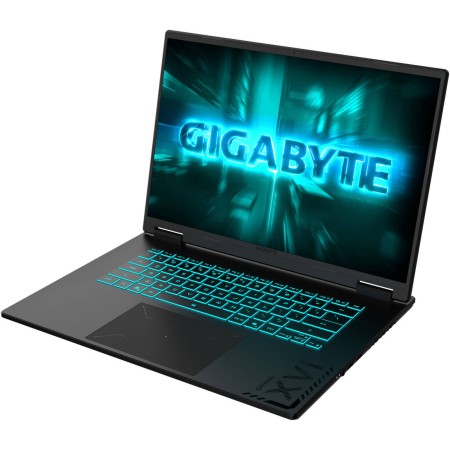 لابتوب احترافي GIGABYTE A16, معالج i7-13620H , كرت شاشة RTX 5050 8GB , شاشة 16 بوصة IPS بدقة FHD+ معدل تحديث 165 هرتز,  ذاكرة 16 غيغابايت DDR5, سعة 1 تيرا , ويندوز 11 - أسود