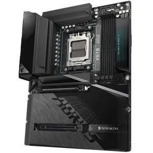لوحة ام احترافية GIGABYTE X870 AORUS STEALTH، ذاكرة DDR5، منفذ PCIe 5.0 x16، WiFi 7، منفذ USB4 Type-C، مقبس AM5