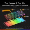 كيبورد قيمنق جلوريوس GMBK 75% ميمبرين - عربي / إنجليزي - إضاءة RGB