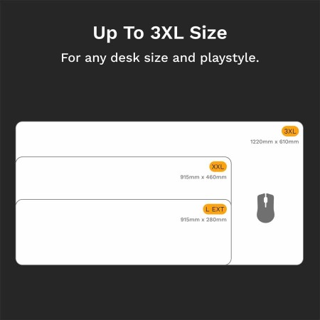 ماوس باد قيمنق جلوريوس GMP 2 مقاس XXXL - أبعاد 1220 × 610 × 3mm - مقاوم للسوائل - أبيض ماوس باد قيمنق جلوريوس GMP 2 مقاس XXXL - أبعاد 1220 × 610 × 3mm - مقاوم للسوائل - أبيض