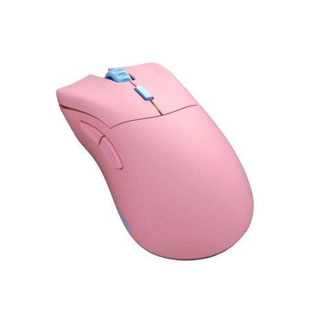 ماوس العاب لاسلكية Glorious Model D PRO Wireless, اتصال لاسلكي 2.4GHz, وزن 58 غرام, مدى DPI يصل إلى - وردي