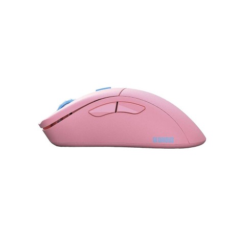 ماوس العاب لاسلكية Glorious Model D PRO Wireless, اتصال لاسلكي 2.4GHz, وزن 58 غرام, مدى DPI يصل إلى - وردي