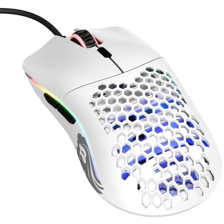 ماوس قيمنق جلوريوس Model O RGB سلكي مع ماوس باد - دقة 12,000 DPI - وزن 58g - أبيض مطفي ماوس قيمنق جلوريوس Model O RGB سلكي مع ماوس باد - دقة 12,000 DPI - وزن 58g - أبيض مطفي